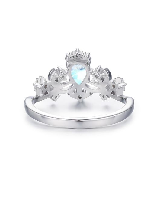 Azura Jewelry New York Metallic Moonlit Moonstone Ring Vermeil