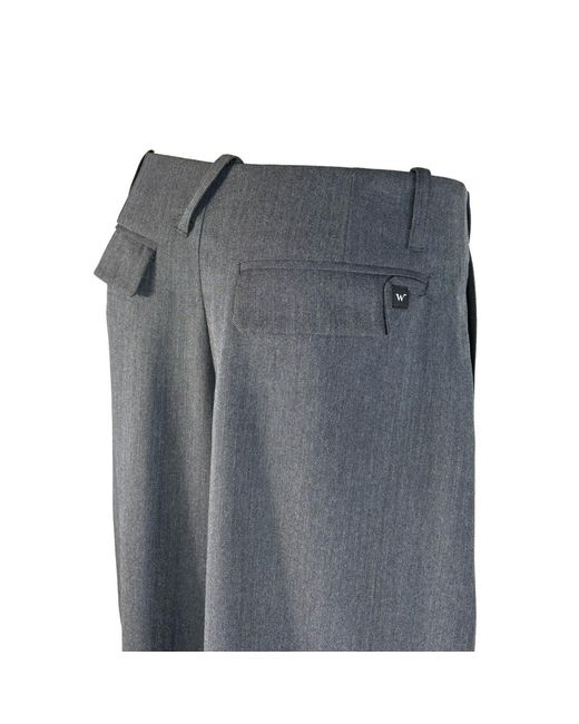 Win Out Blue Unconventional Suit Trousers for men