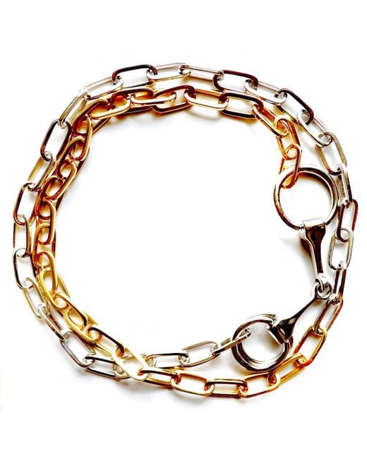 Persia Dona Jewelry Metallic Horsebit Chain Necklace