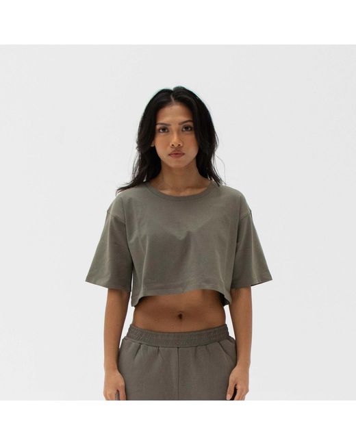 Storm Green Easy Crop Top