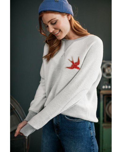 &SONS Trading Co Gray Damsons Swoop Sweatshirt Raw