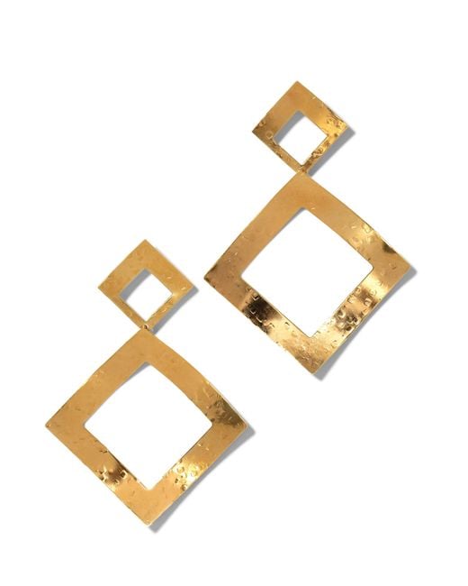 Jaredjamin Metallic Toscana Diamond Drop Post Earrings