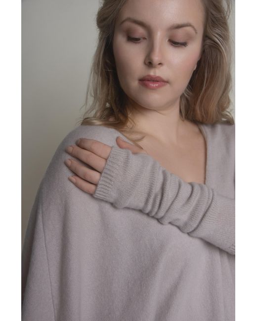 Fiora Muse Purple Cashmere Arm Warmers
