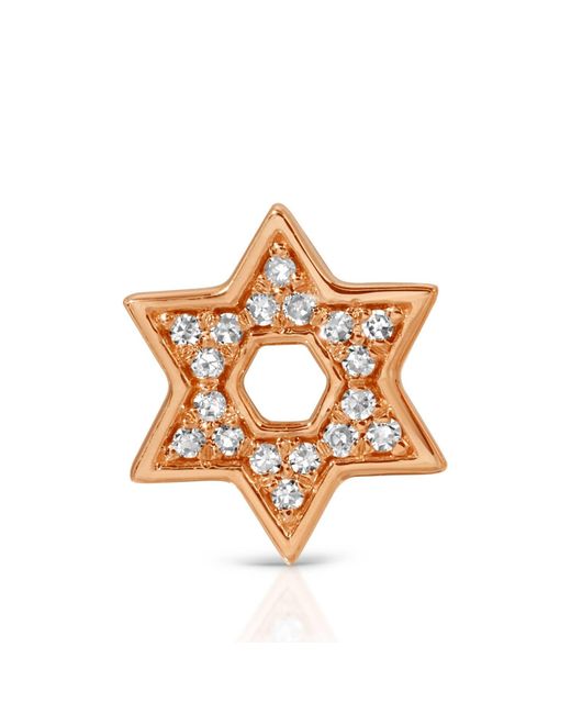 Maya Brenner Metallic Pavé Charm Stud