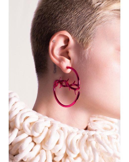 Lavani Jewels Pink Lágrimas Fuchsia Hoops