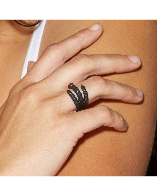 German Kabirski Black Paradisa Ruby Ring