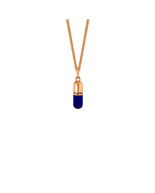 True Rocks Metallic 18Kt Plated Mini Pill Charm On Hoop