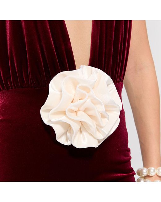 Nur Karaata Red Alhambra Burgundy Gown
