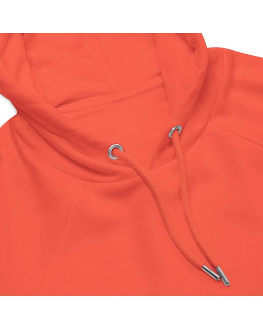 Anchor and Crew Red Burnt Just Drift. Seeker Organic Cotton Raglan Hoodie