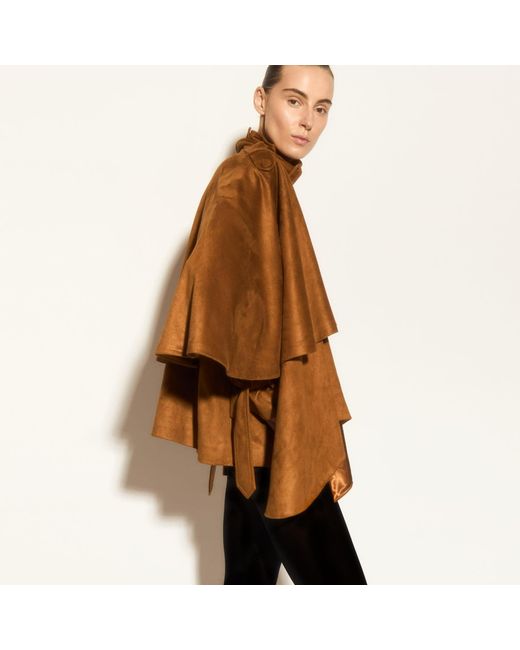 Herfetch Brown Neutrals Cape Jacket-Camel