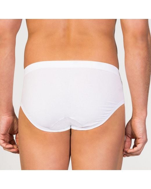 Zd - Zero Defects White Mini Briefs Egyptian Cotton for men