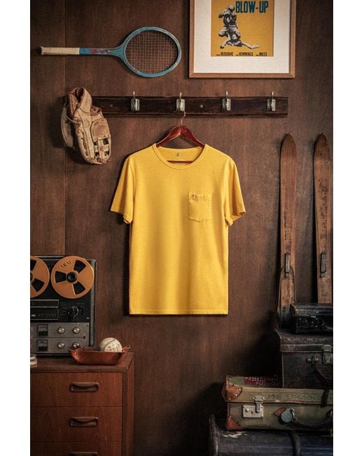 &SONS Trading Co Yellow Boxer Pocket T-Shirt for men