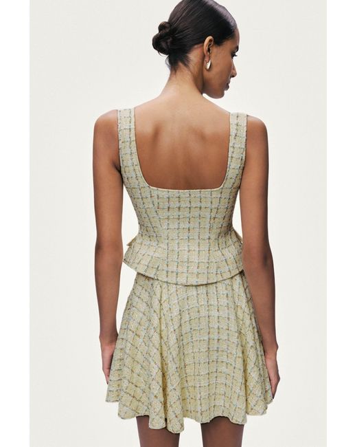 Nocturne Multicolor Button Accessory Tweed Bustier