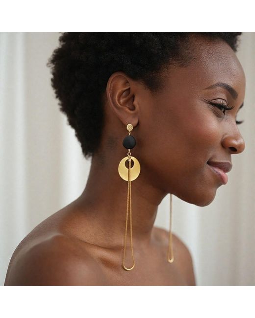 Rejected Hearts Club Yellow Coco Alter Ego Dangle Snake Chain Earrings