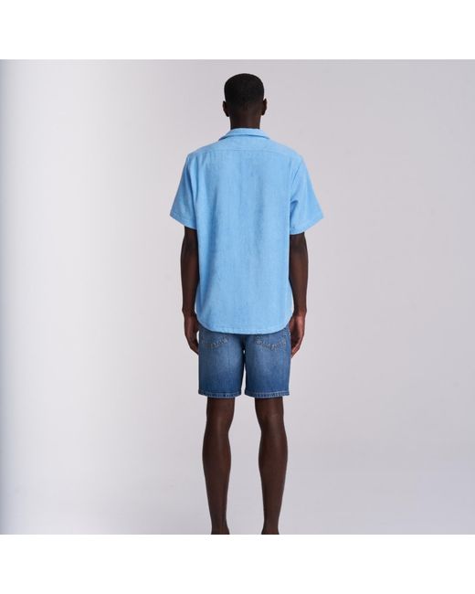Little Mariner Blue Coastal Terry Shirt for men