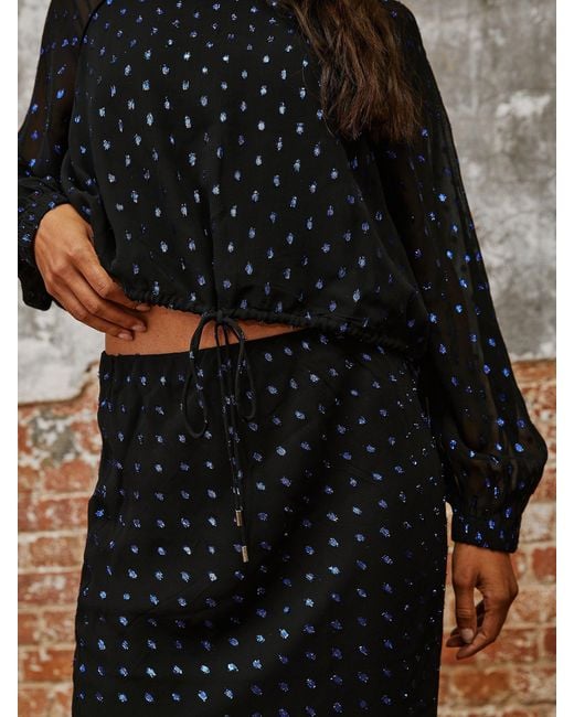 Rose & Nancy Blue Nova Dot Skirt