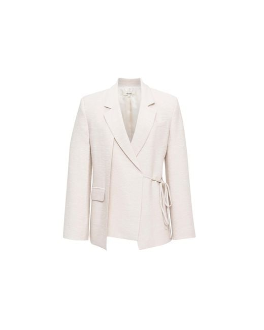 Sélone White Neutrals Helia Wrap Blazer