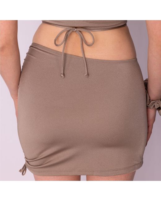 The Delarose Sisters Purple Neutrals Latte Cover Up Skirt