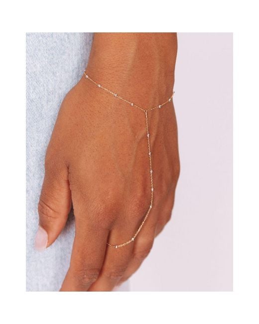 SET & STONES White Austen Hand Chain
