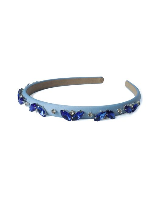 2KStyle Blue Virginia Crystal Hand-Embellished Satin Headband