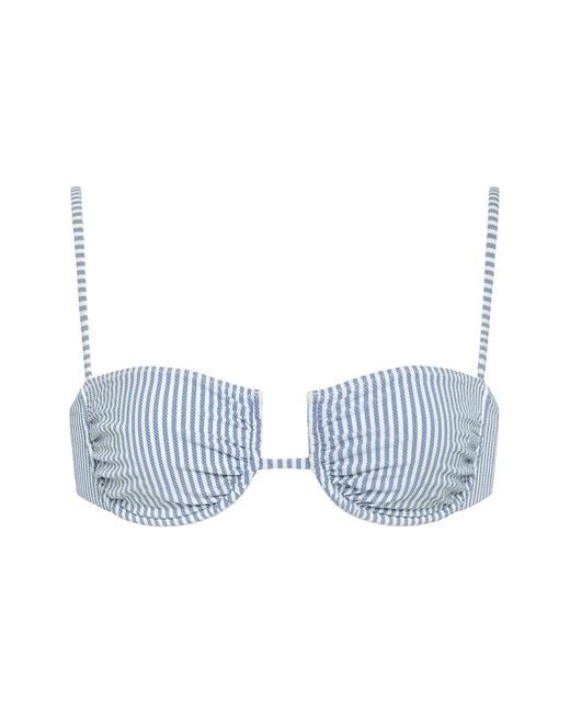 Montce Blue Classic Stripe Simonette Bikini Top