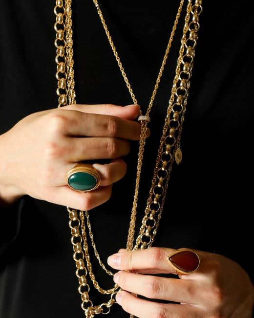 Alexie of Athens Metallic Bianca Slide Chain