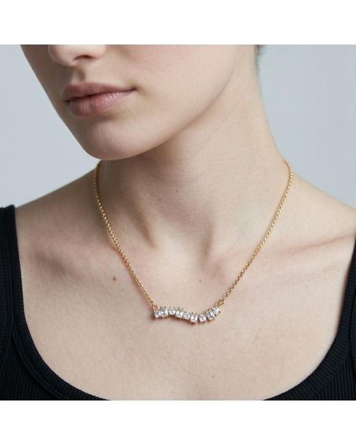 Uchi and Soto Metallic Nami Stone Wave Necklace