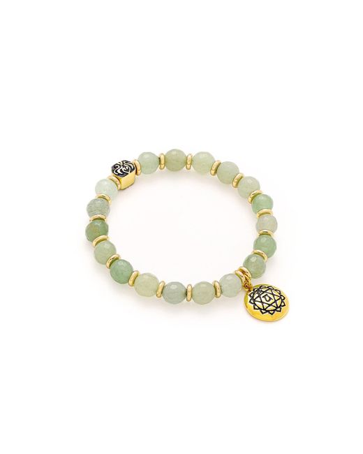 Seven Saints Metallic Heart Chakra Activation Aventurine Bracelet