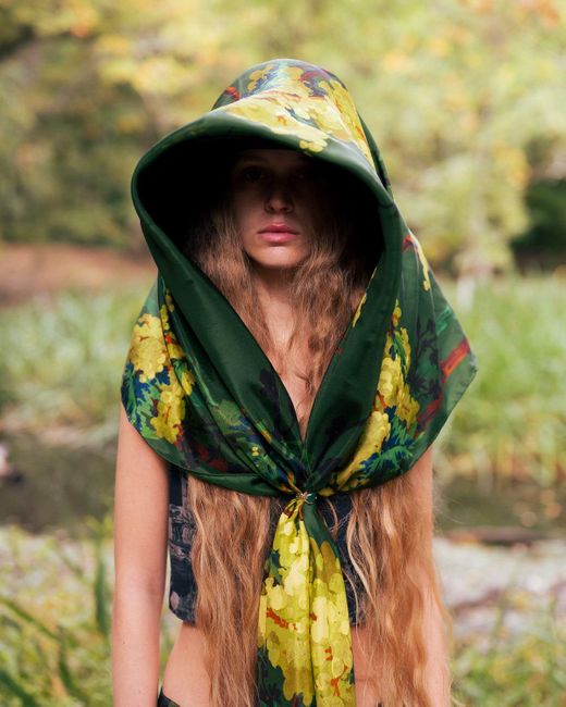 Klements Green Illuminated Acacia Giant Scarf