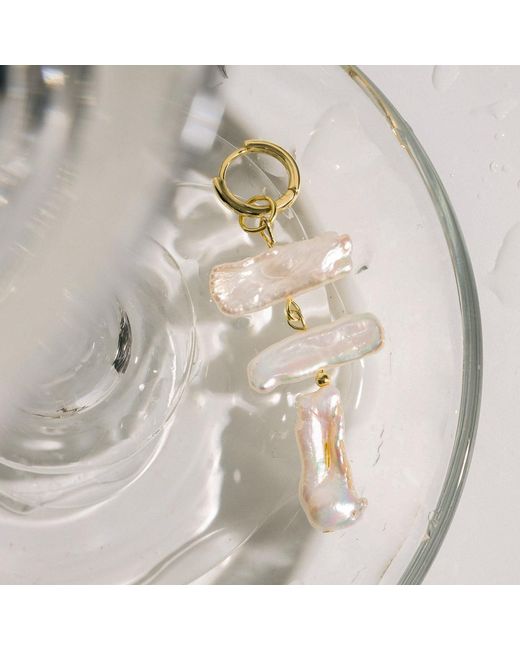 Lait & Lune Metallic Toccata Pearl Earrings