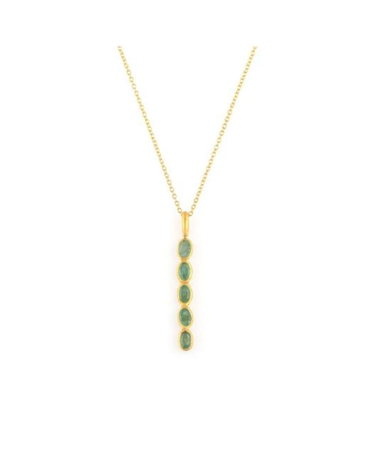 Opium Jewels Metallic Wand Necklace