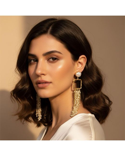 Sibylla Delphica Metallic Drop Pearls Cluster
