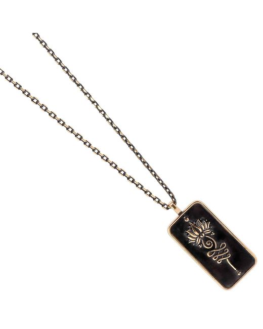 Ebru Jewelry Black Love Yourself Unalome Necklace