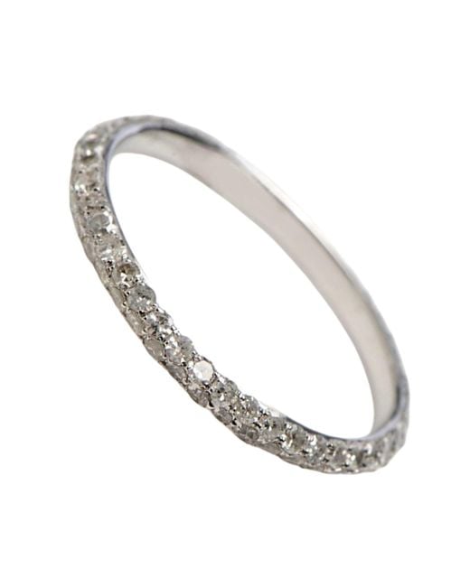 Artisan Metallic Pavé Diamond Band Ring