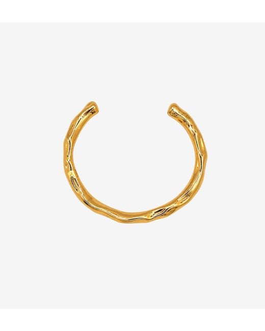 Uchi and Soto Metallic Kin Molten Structured Bangle