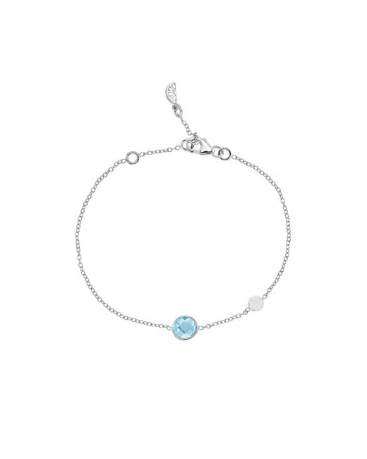 Auree Jewellery Metallic Salina Topaz & Disc Bracelet