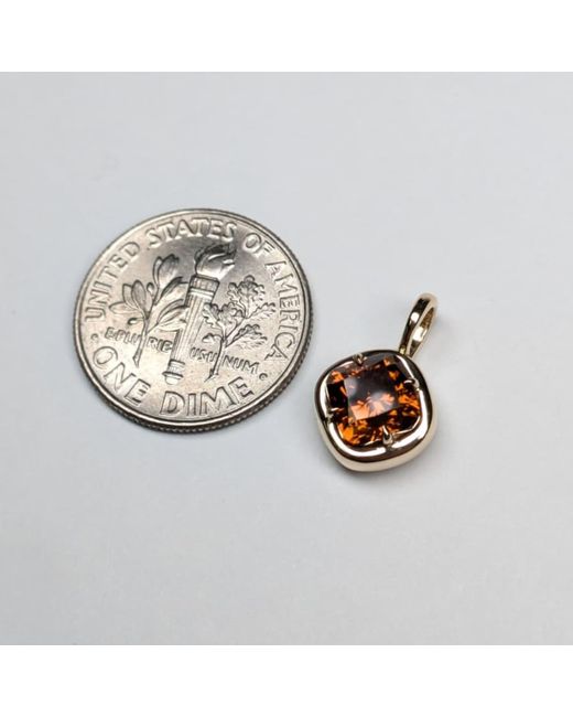 Rahul's Jewels Metallic 1.34 Carat Genuine Diamond Cushion Solstice Pendant