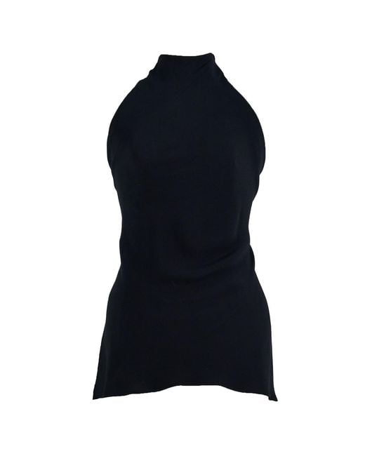 The Ethos Studio Blue Alica Top, Silky