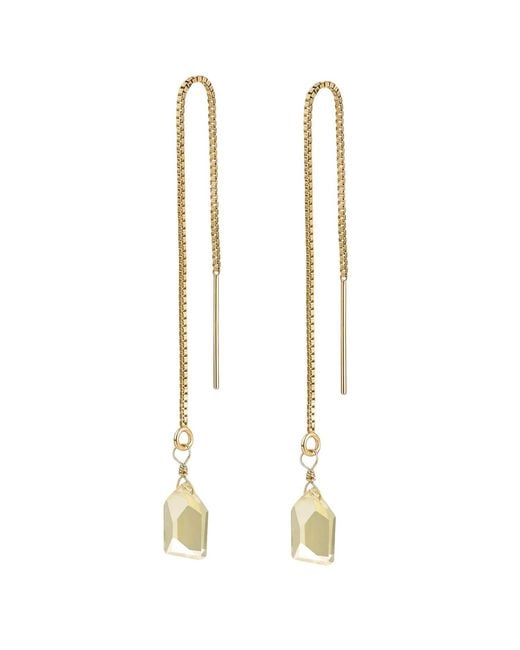 Katy Faye Metallic Tia Lemon Earrings