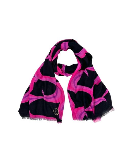 Julia Clancey Purple Jcjc Modal Reversible Scarf