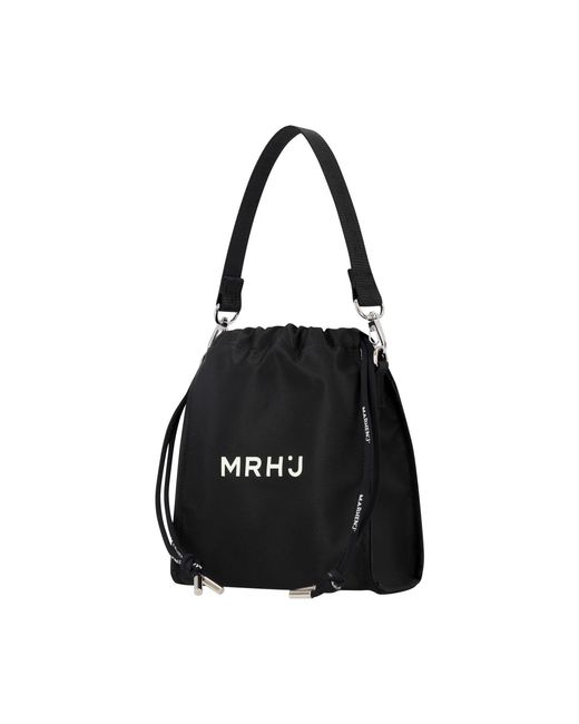 MARHEN.J Black Recycled Nylon Mini Cross Bag