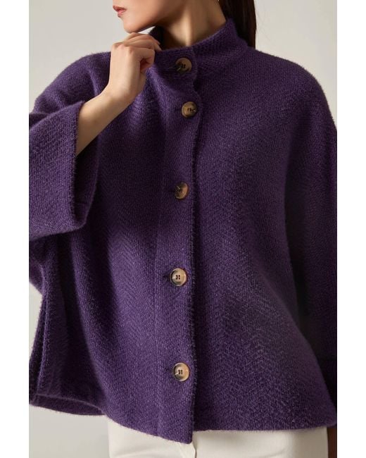 James Lakeland Purple Batwing Jacket
