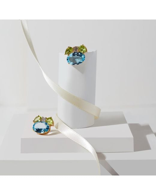 GEM BAZAAR Blue Belle Earrings