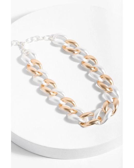 Saachi White And Chunky Necklace