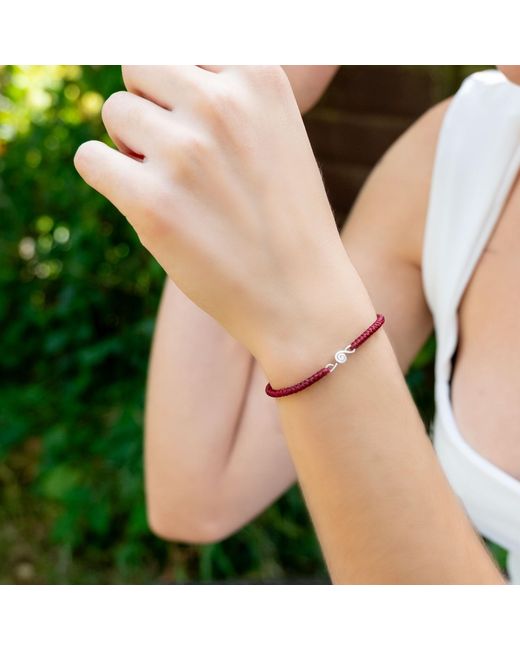 Harbour Uk Red Melody Treble Clef Rope Bracelet