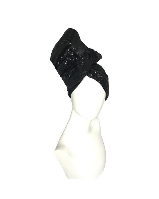Romer Millinery Black Twisturban Turban