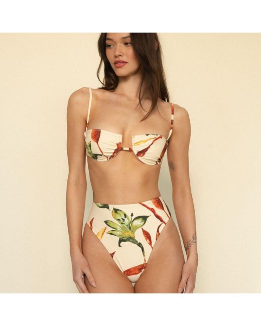 Montce Yellow Rooted Floral Paula Bikini Bottom