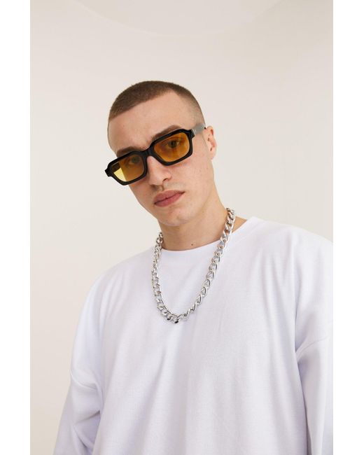 mysimplicated White Oversized T-Shirt With Lucky Fish Design for men