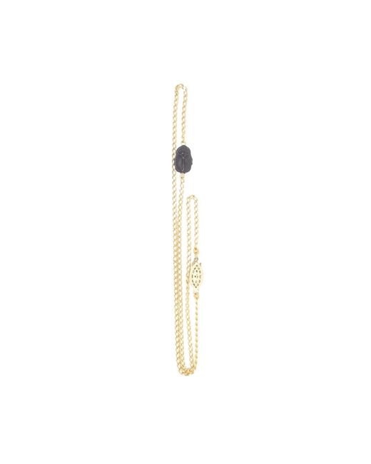 SALOME Metallic Noir Scarab Necklace