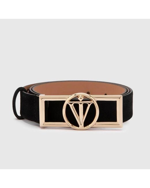 Ilvi Black Agathe Suede Leather Belt
